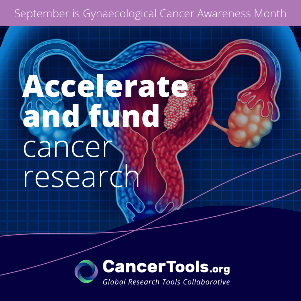 CancerTools, Gynaecological cancer awareness month social media graphic.